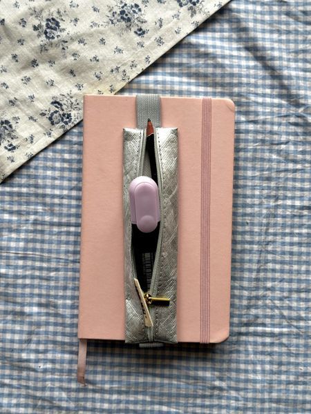 Пенал для блокнота на гумці сріблястий pencilcase_silver фото