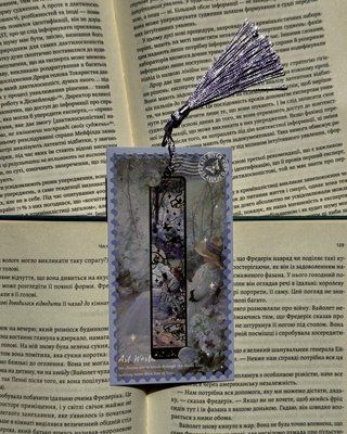 Металічна закладинка Мистецтво фіолетова m_zakl_violet фото